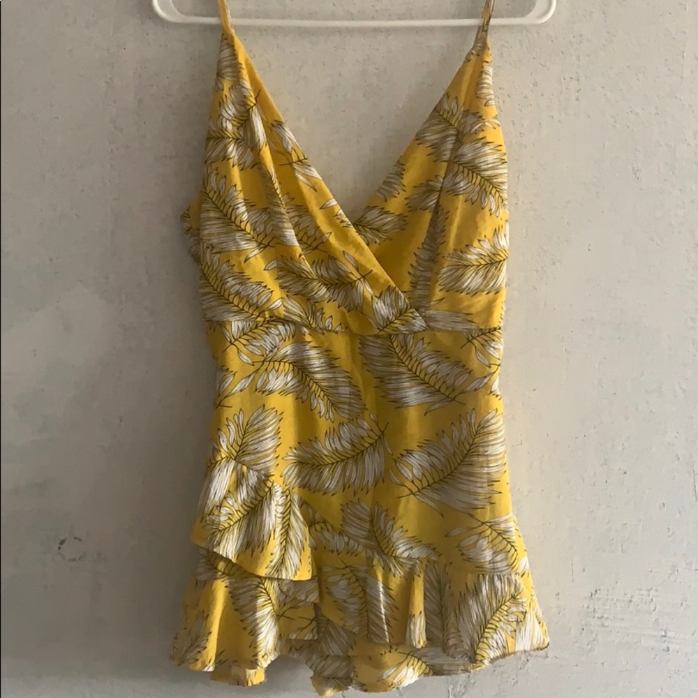 Leaves Yellow Romper